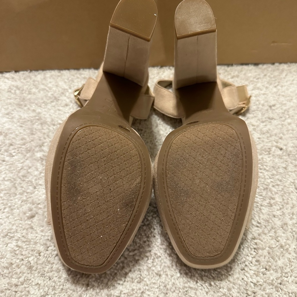 Jessica Simpson Palyn Platform Heels Beige Size 10 NWOB - Picture 2 of 5